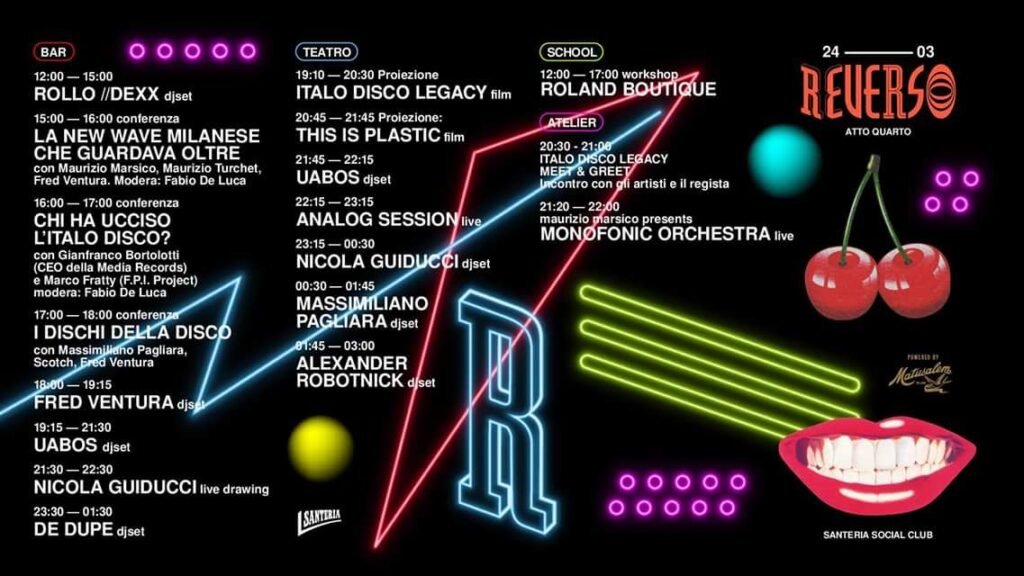 Gianfranco Bortolotti al Reverso Festival con “Chi ha ucciso l’Italo Disco?”