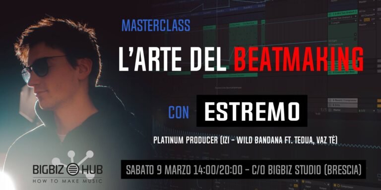 Masterclass al BigBiz Studio, l’arte del beatmaking con Estremo