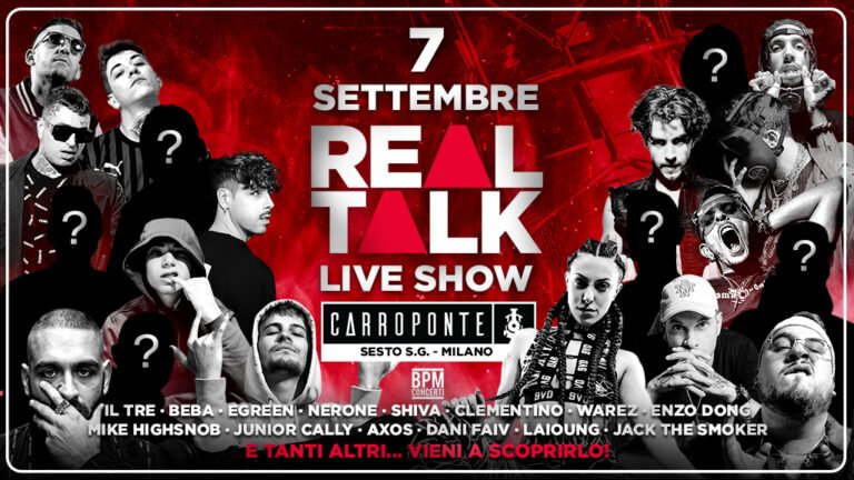 Real Talk Live, rap e trap alla conquista di Milano