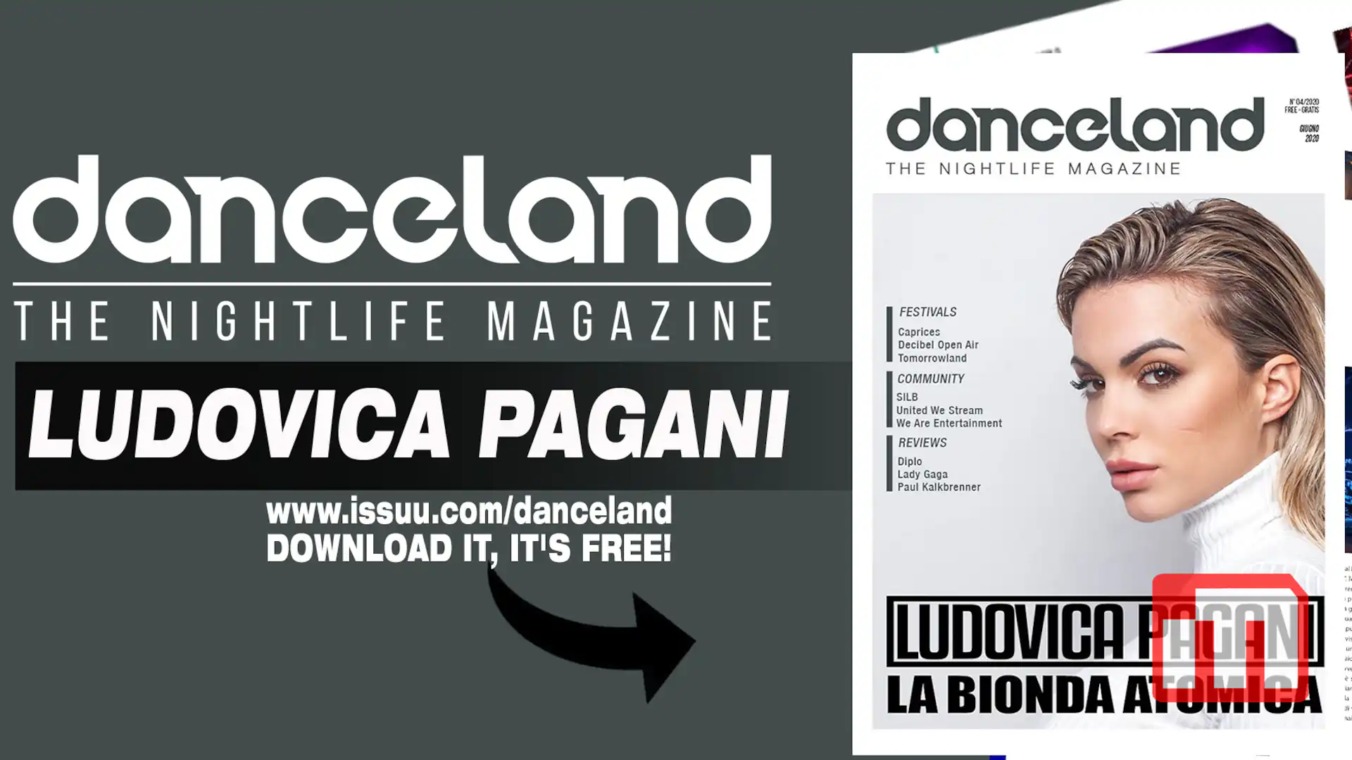 La influencer Ludovica Pagani protagonista della cover di Danceland