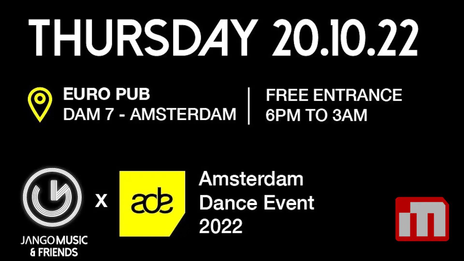 Jango Records & Friends Party ad Amsterdam durante l’ADE