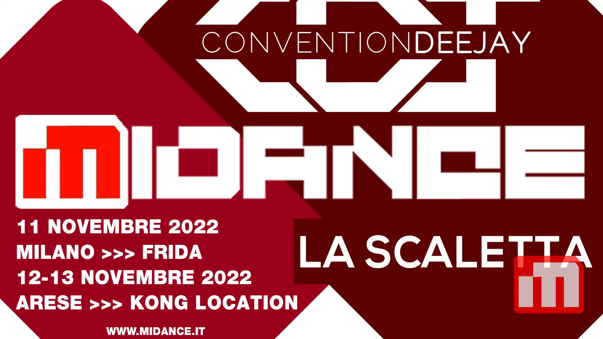 Midance e Convention Deejay 2022, la scaletta