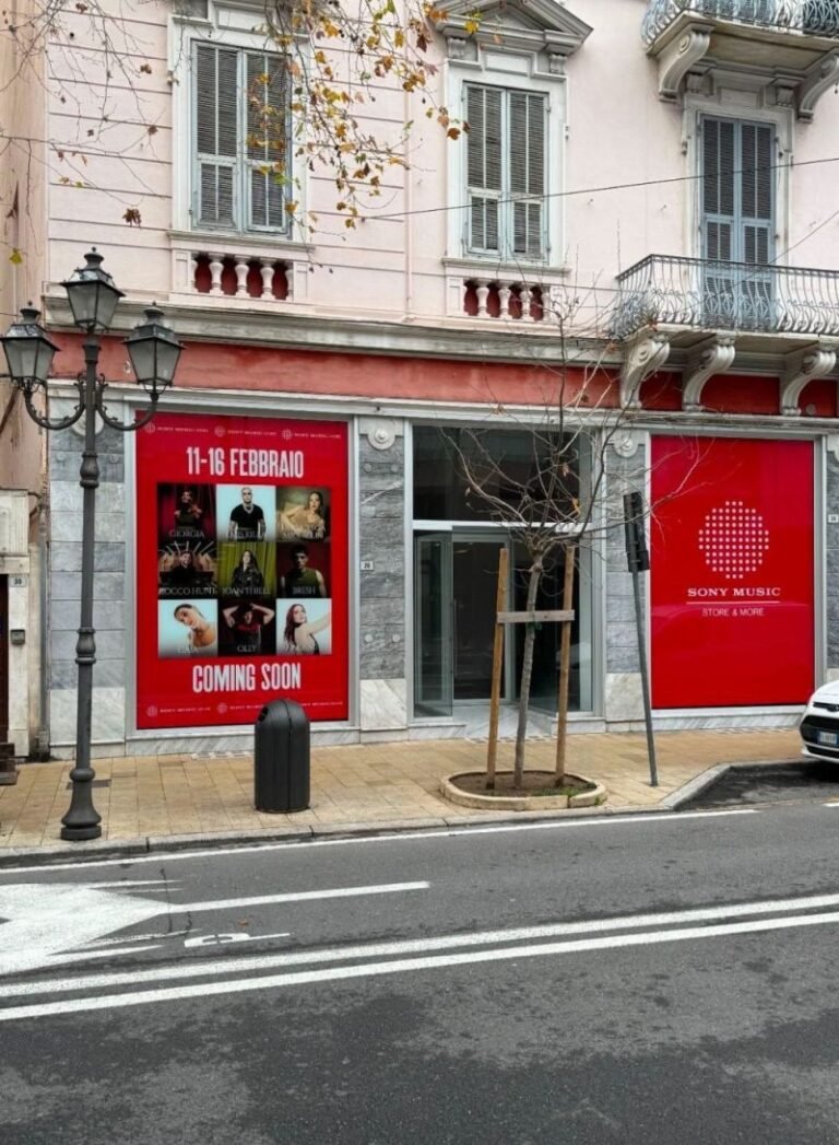 Sony Music Italy, hub polifunzionale a Milano durante Sanremo