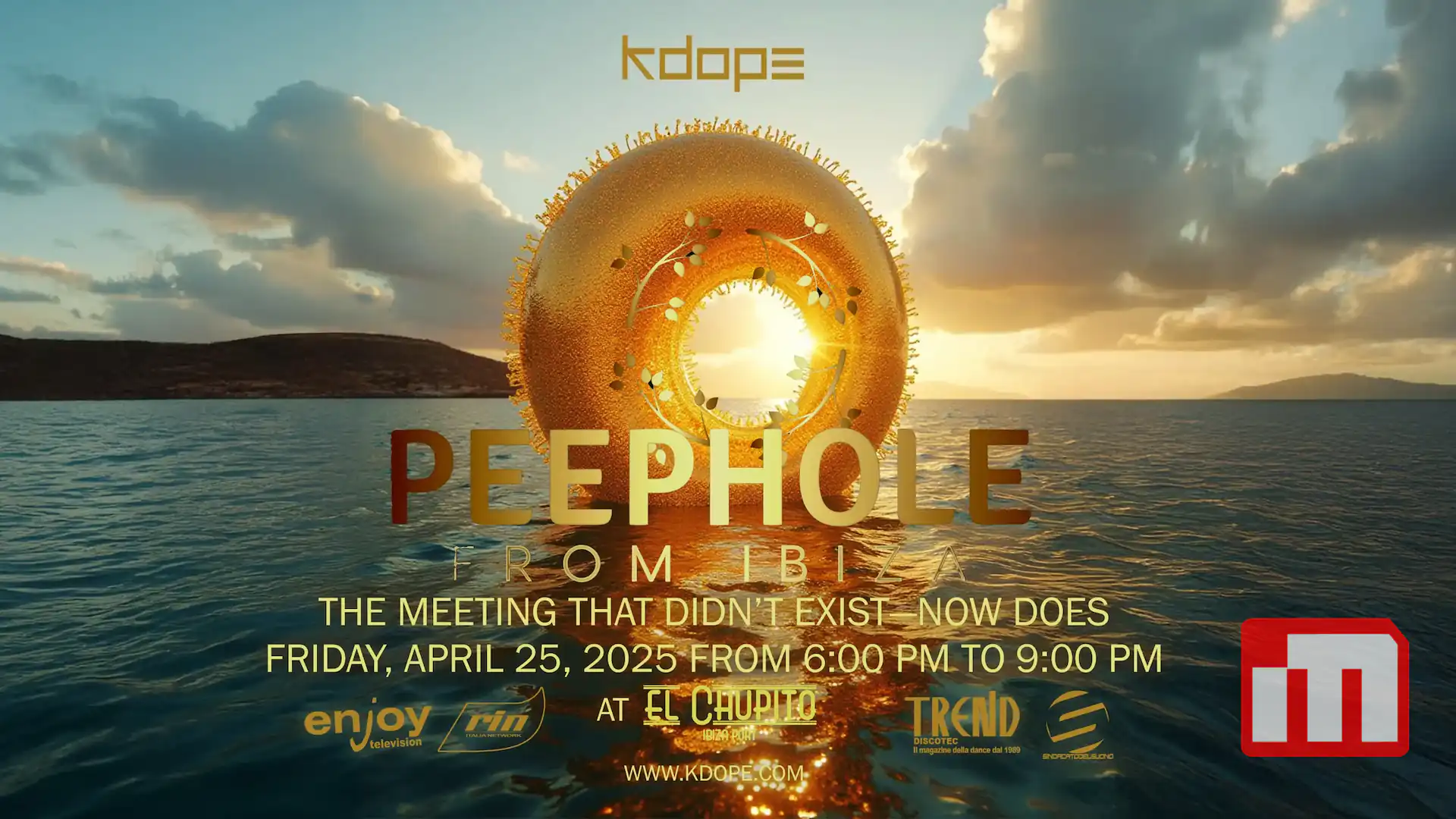 Raduno di discografici a El Chupito di Ibiza Town con Peephole From Ibiza
