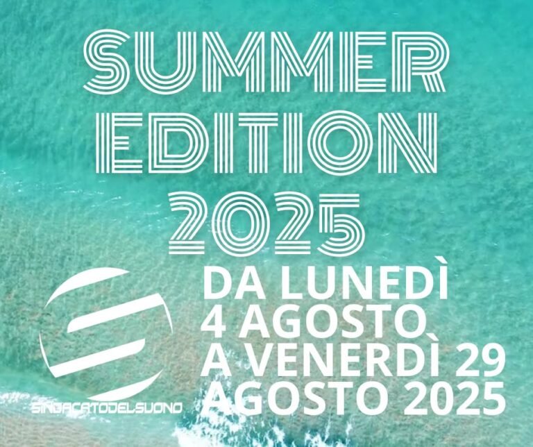 Sindacato del Suono Summer Edition 2025