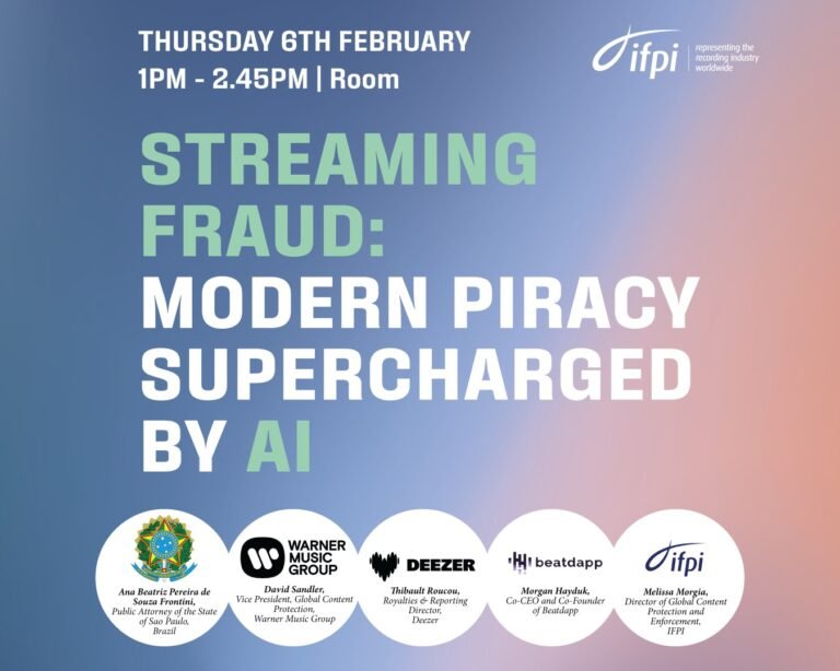 IFPI lancia la campagna globale per contrastare le frodi nello streaming