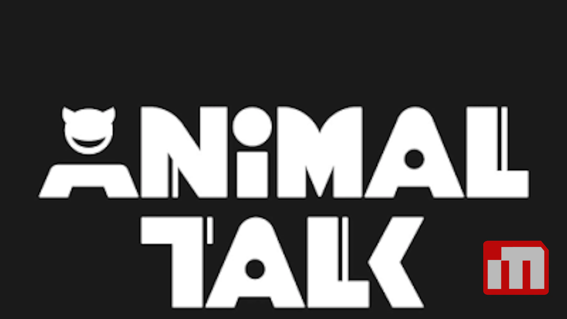 Brand logo: 'ANIMAL TALK' with a small cat silhouette on a black background.