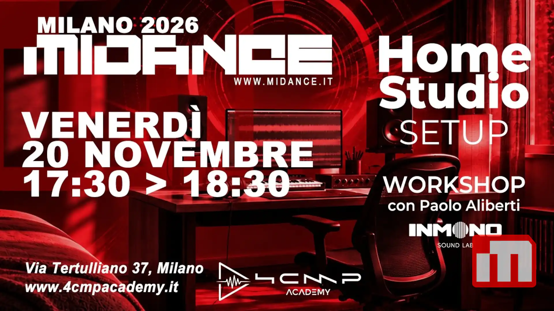 Midance: masterclass INMONO Sound Lab sull’home studio